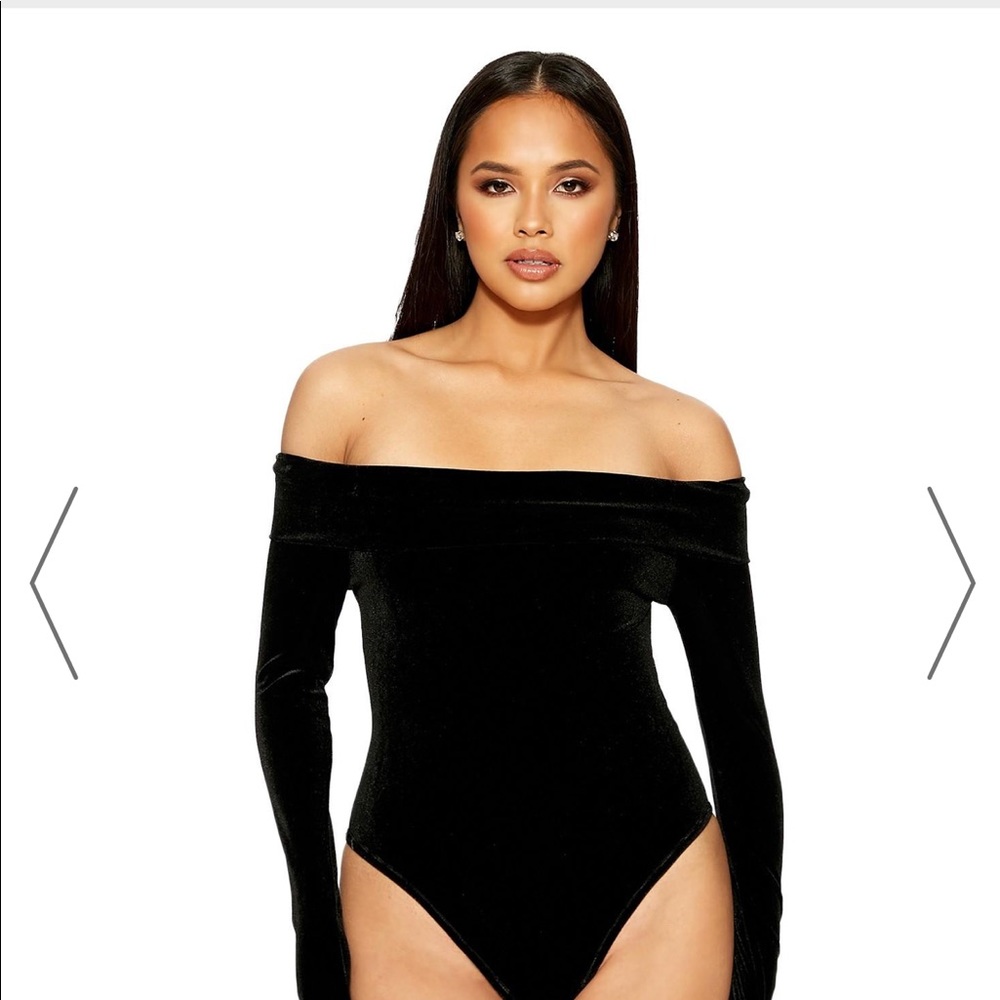 Naked Wardrobe long sleeve off shoulder bodysuit - Picture 5 of 8